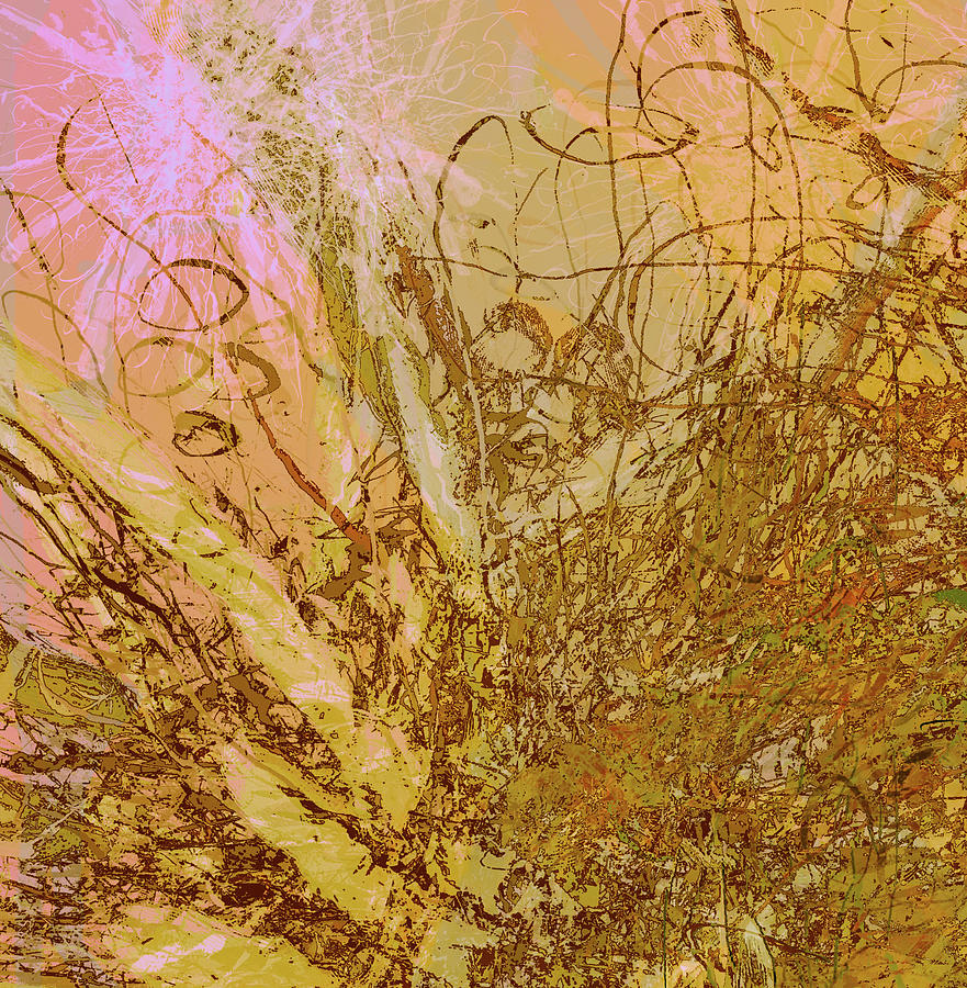 Fern Series 32 Bubbles Rise Mixed Media by Kristin Doner