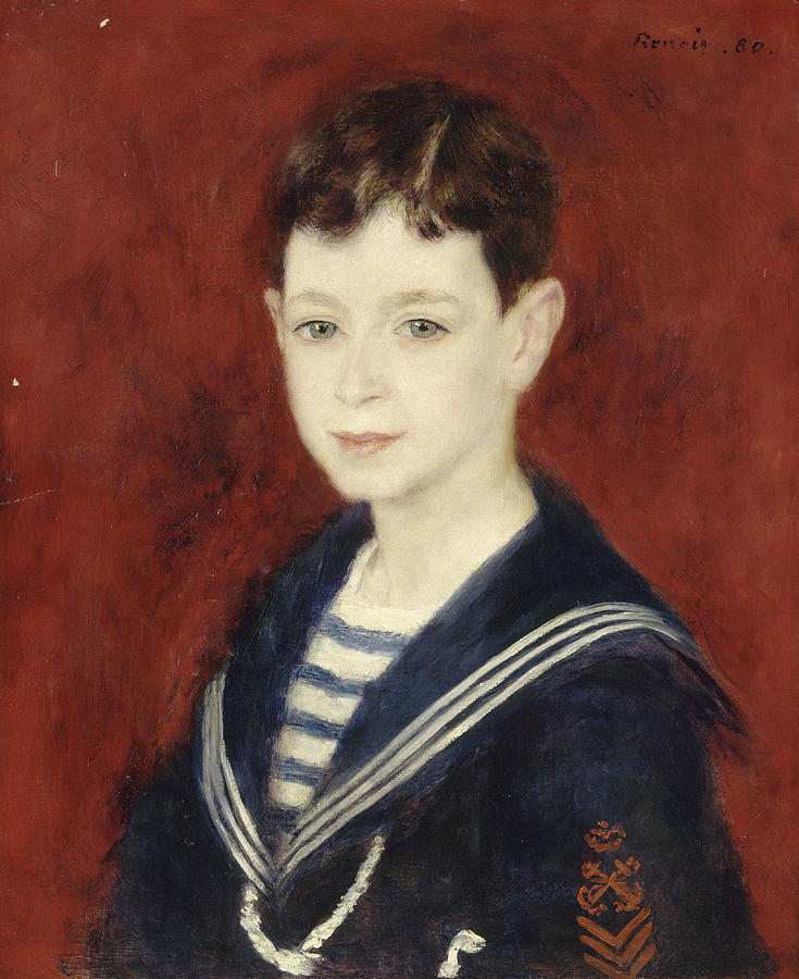 Fernand Halphen as a Boy Painting by Auguste Renoir