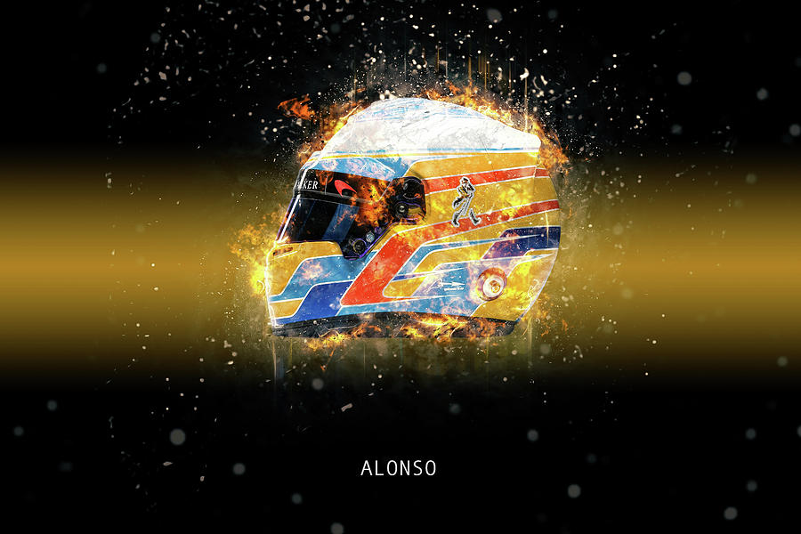 Fernando Alonso Digital Art by Airpower Art