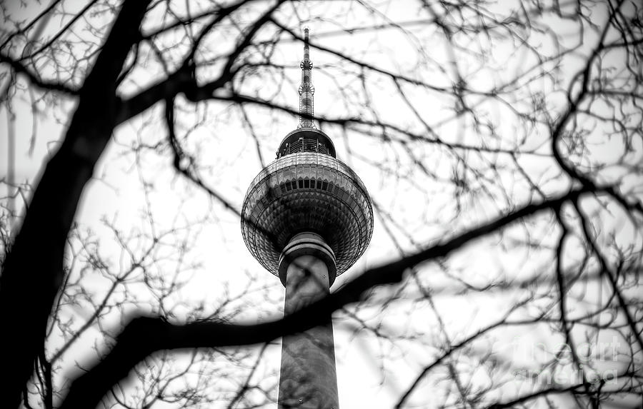 Fernsehturm Lines in Berlin Photograph by John Rizzuto