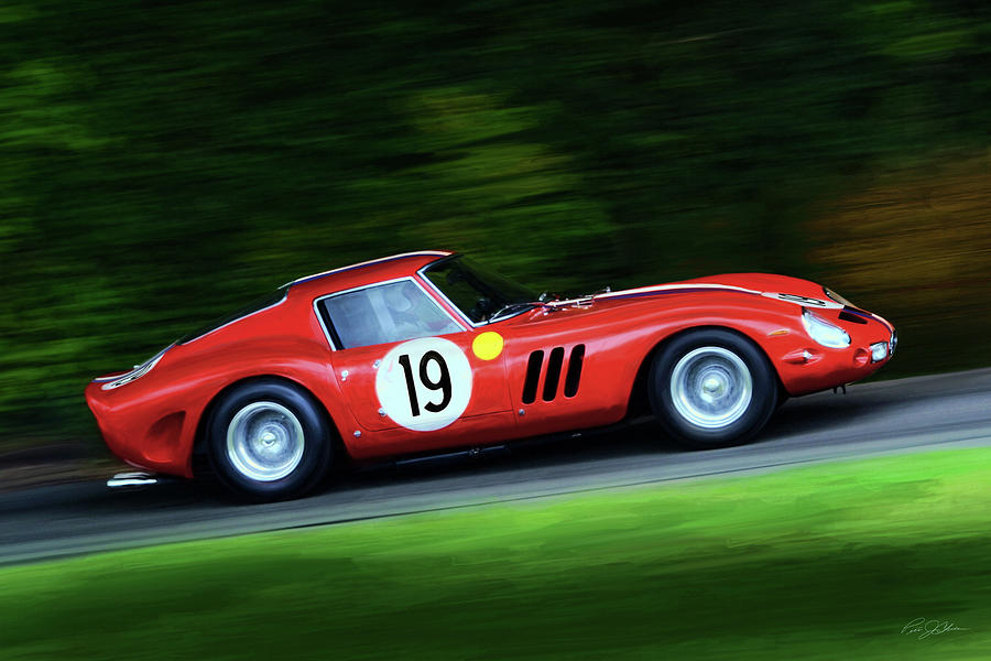 Ferrari 250 GTO Le Mans Digital Art by Peter Chilelli
