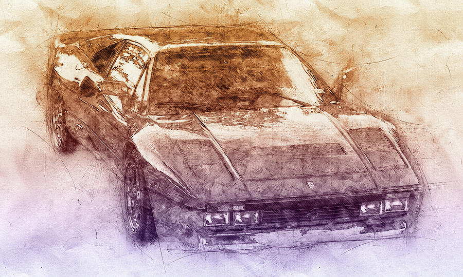 Ferrari 288 Gto 2 - Sports Car - 1984 - Automotive Art - Car Posters Mixed Media