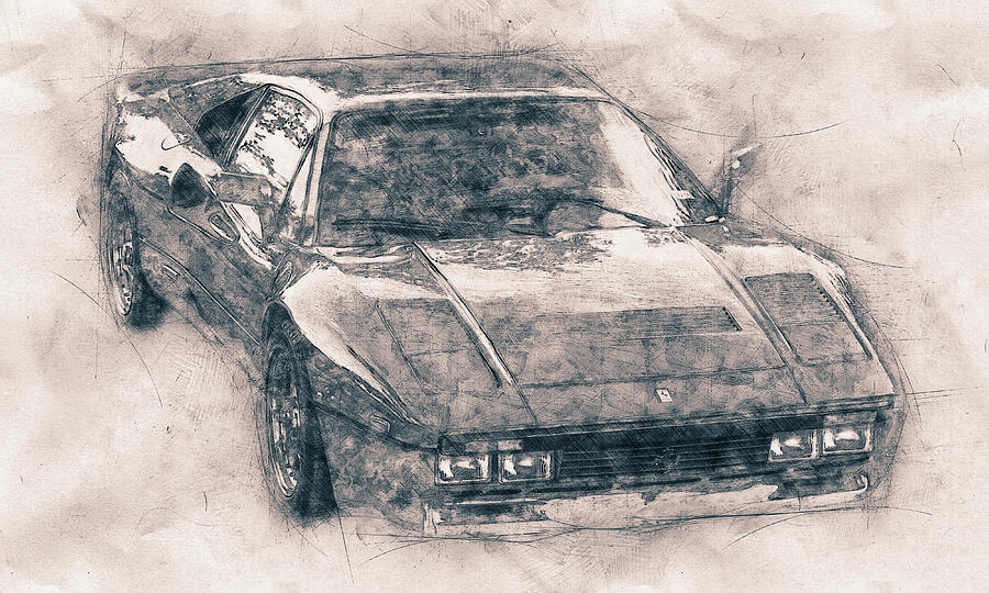 Ferrari 288 Gto - Sports Car - 1984 - Automotive Art - Car Posters Mixed Media