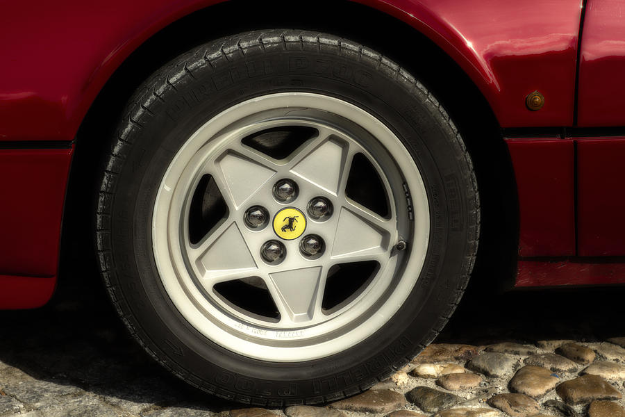 Transportation Photograph - Ferrari 308 Wheel by Georgia Clare