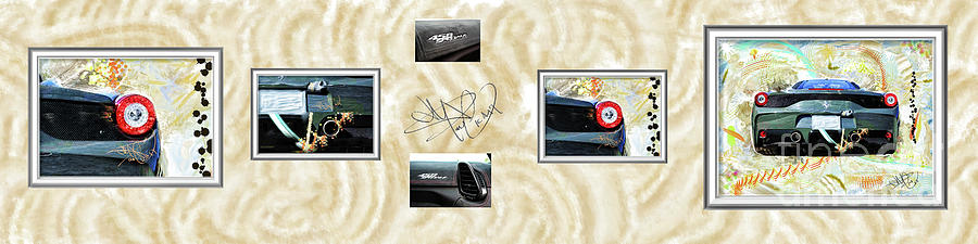 Ferrari 458 Speciale Collage Digital Art by Donald Pavlica
