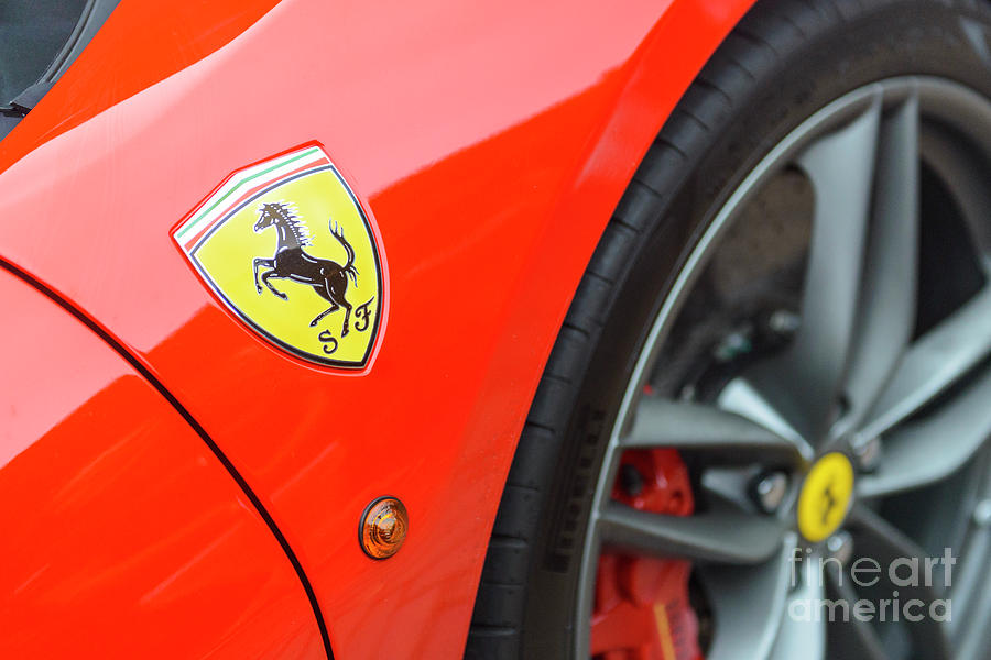 Ferrari 488 Gtb Italian Sports Car Detail