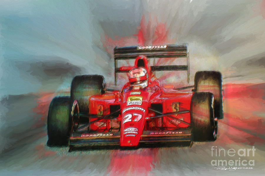 Ferrari 640 Digital Art by Roger Lighterness