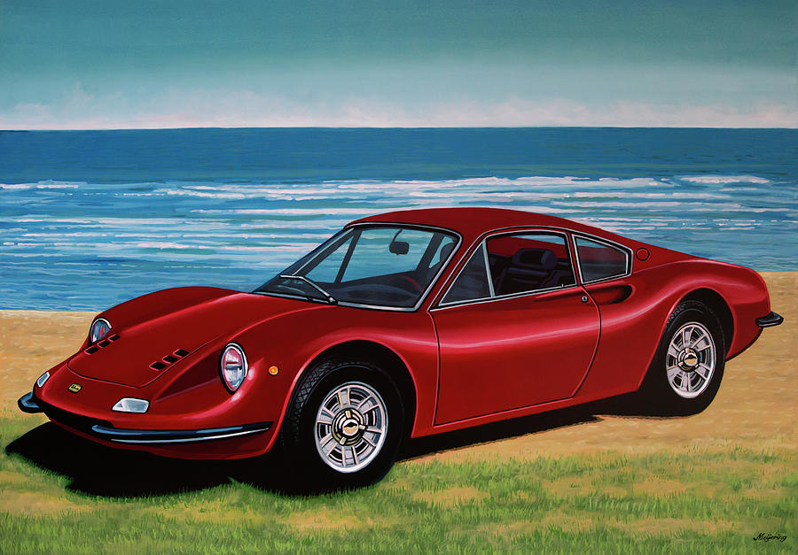 Ferrari Dino 246 Gt 1969 Painting Painting By Paul Meijering