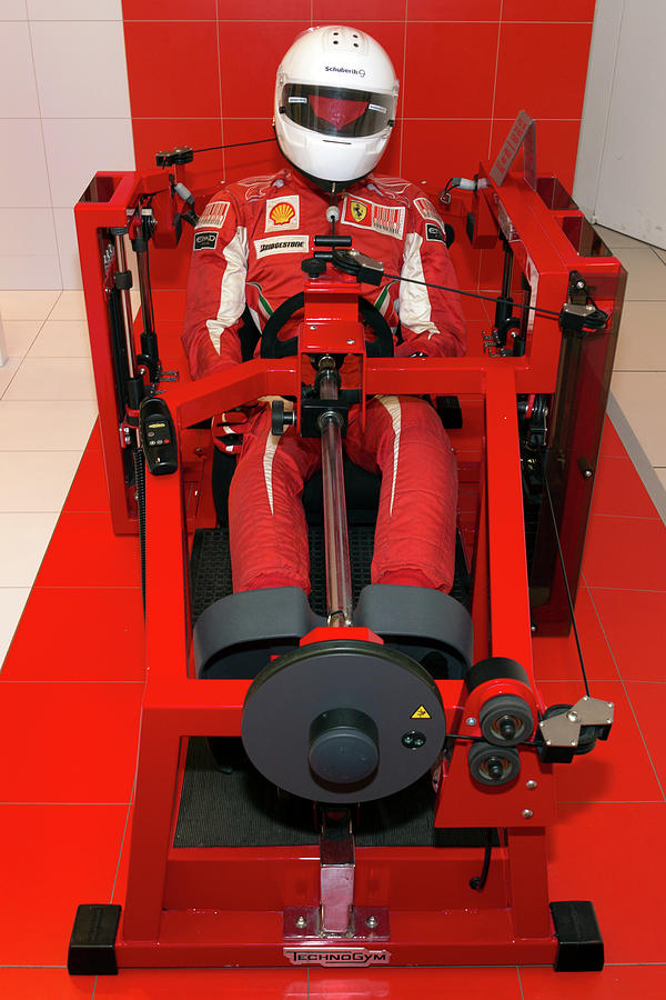Ferrari Drivers Training Machine front Museo Ferrari Photograph by Paul Fearn