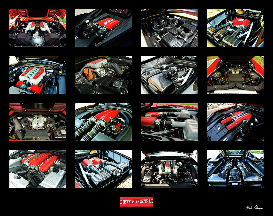 Ferrari Engines Photograph by Charles Abrams