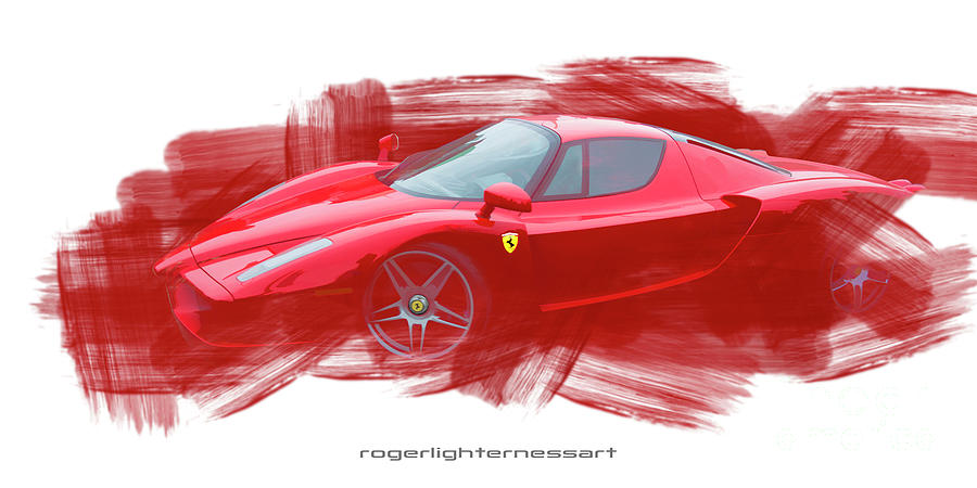Ferrari Enzo Digital Art by Roger Lighterness