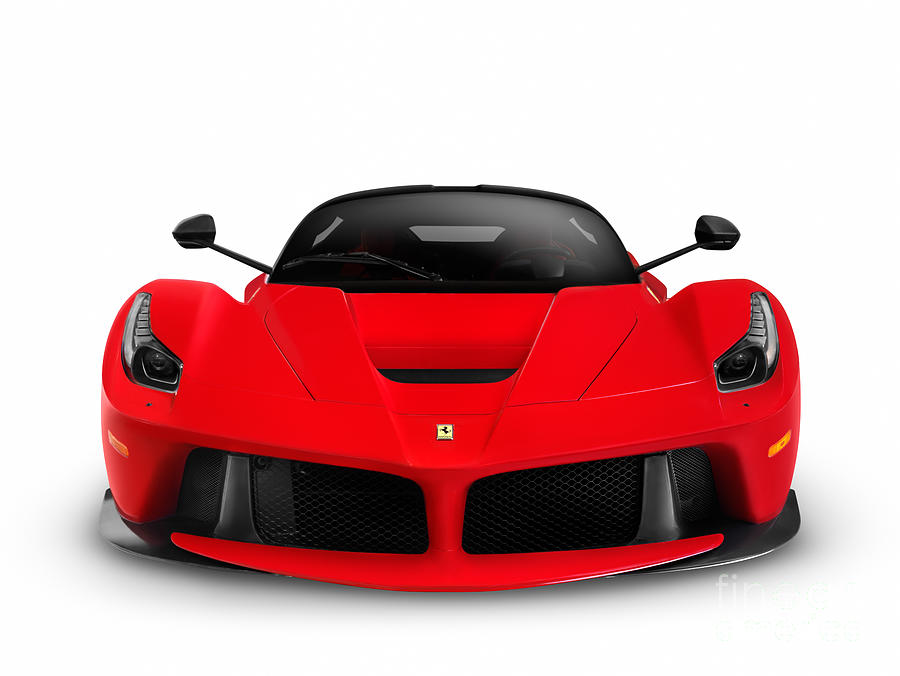 front of with red ferrari