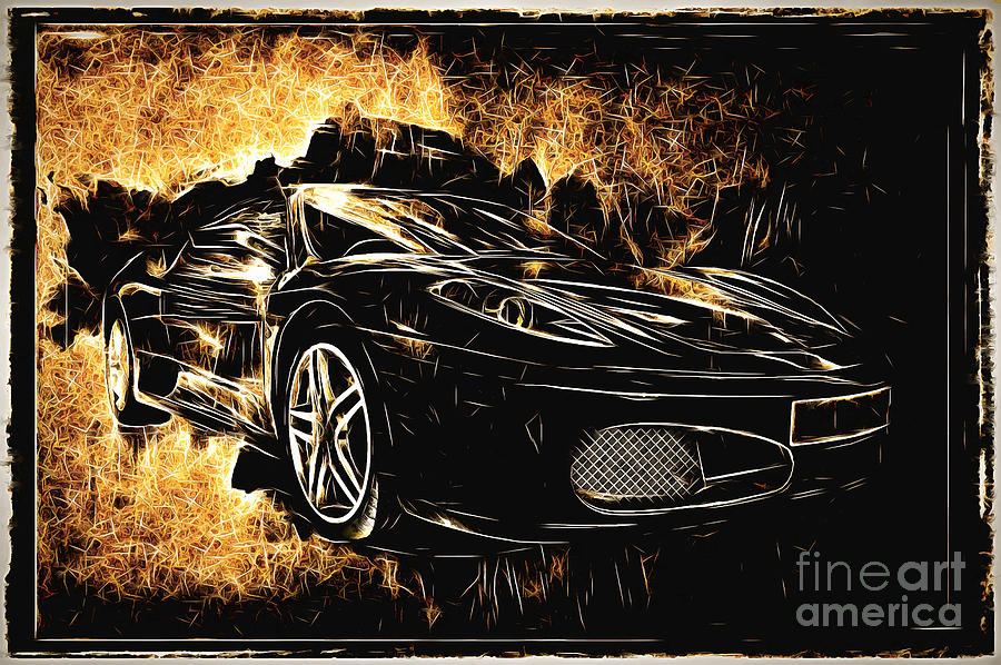 Ferrari in Flames Photograph by Jack Torcello