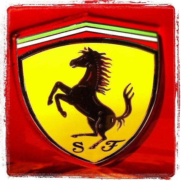 Ferrari Photograph - #ferrari Italia Spider Side Badge by Brett Borgard