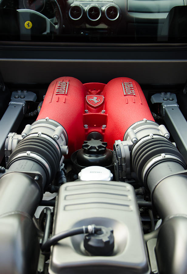 Ferrari Mid Engine Power Plant Photograph by Robert VanDerWal