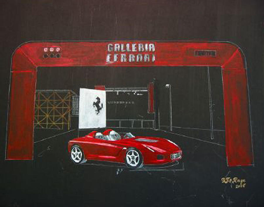 Ferrari Pininfarina Rossa Concept Painting by Richard Le Page