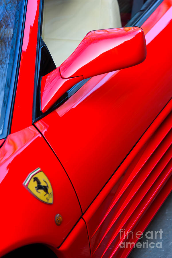Ferrari side view, at an angle Photograph by Colin Rayner