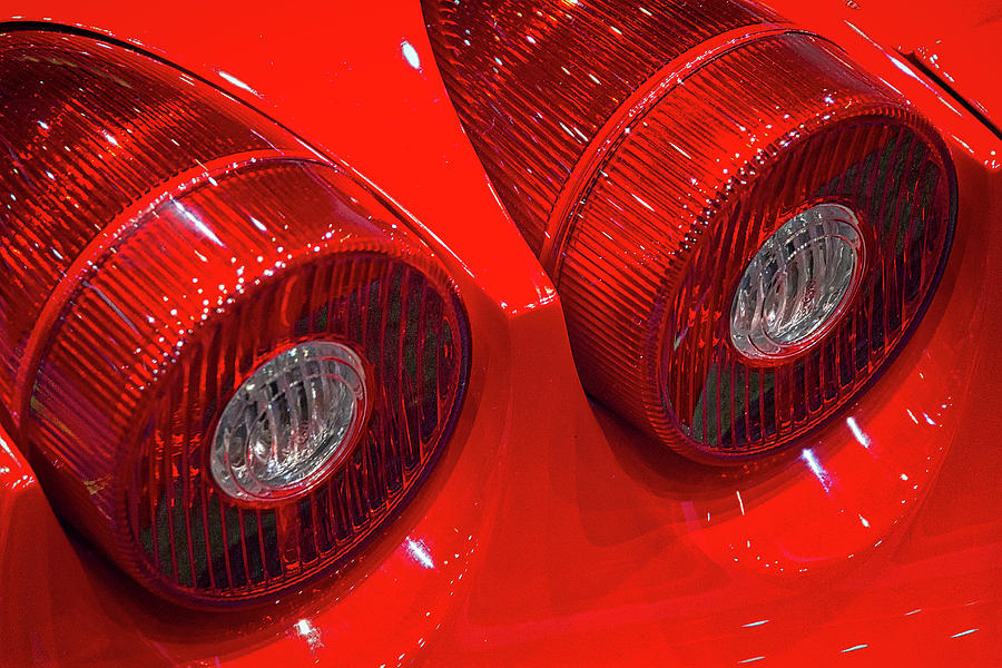 Ferrari Tail Lights Photograph by Stuart Litoff