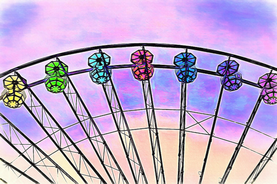 Ferris Wheel 2 - Lagoon Amusement Park - Utah Photograph by Steve ...