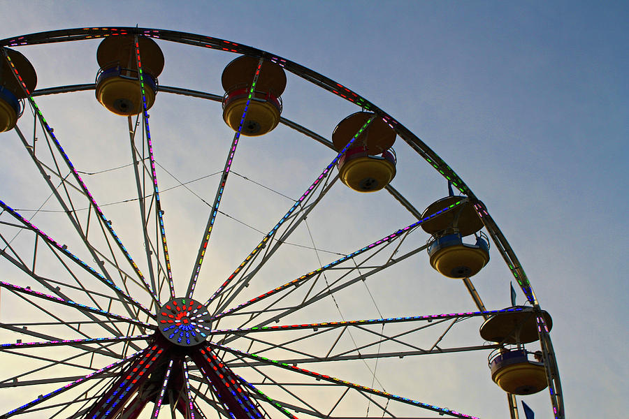 Ferris Wheel From Below Photograph