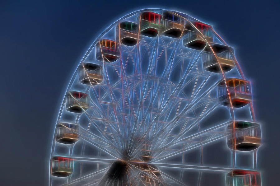 Ferris Wheel Glow Photograph by Terry DeLuco