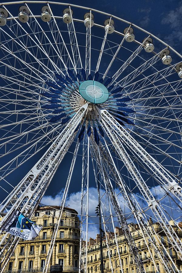 Flag Photograph - Ferris Wheel by Hugh Smith