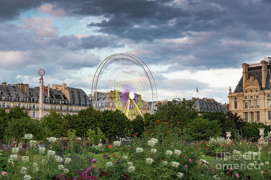 Ferris Wheel in Motion at the Tullieries Garden in Paris France Photograph by Alissa Beth Photography