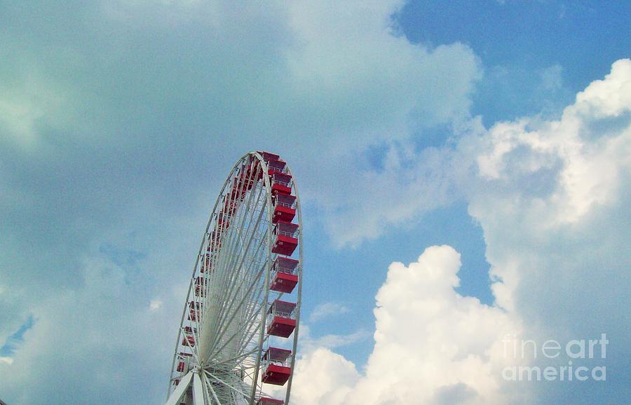 Ferris Wheel in the Sky Photograph by Carol Riddle
