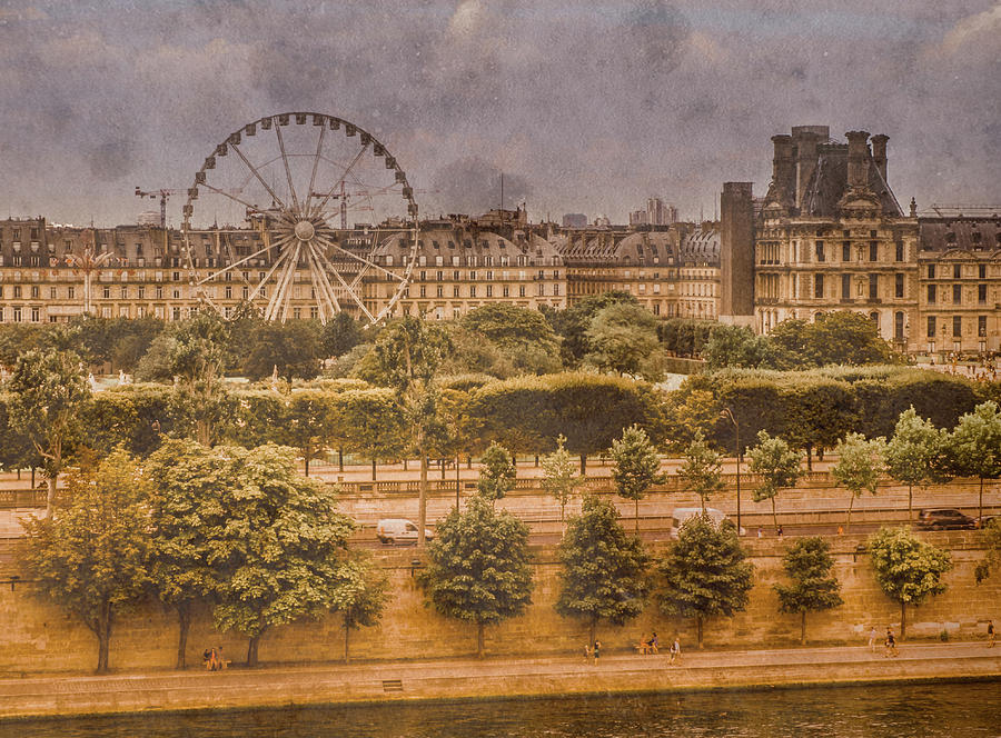 Paris, France - Ferris Wheel Photograph by Mark Forte