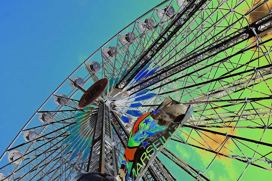 Ferris Wheel Marseille Photograph by Hugh Smith