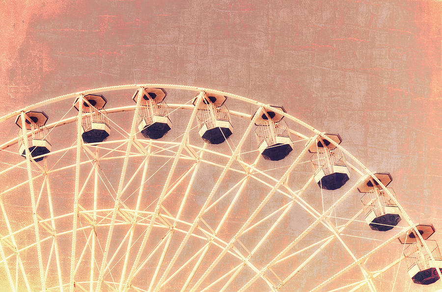 Wonder Wheel Series 1 Red Photograph by Marianne Campolongo