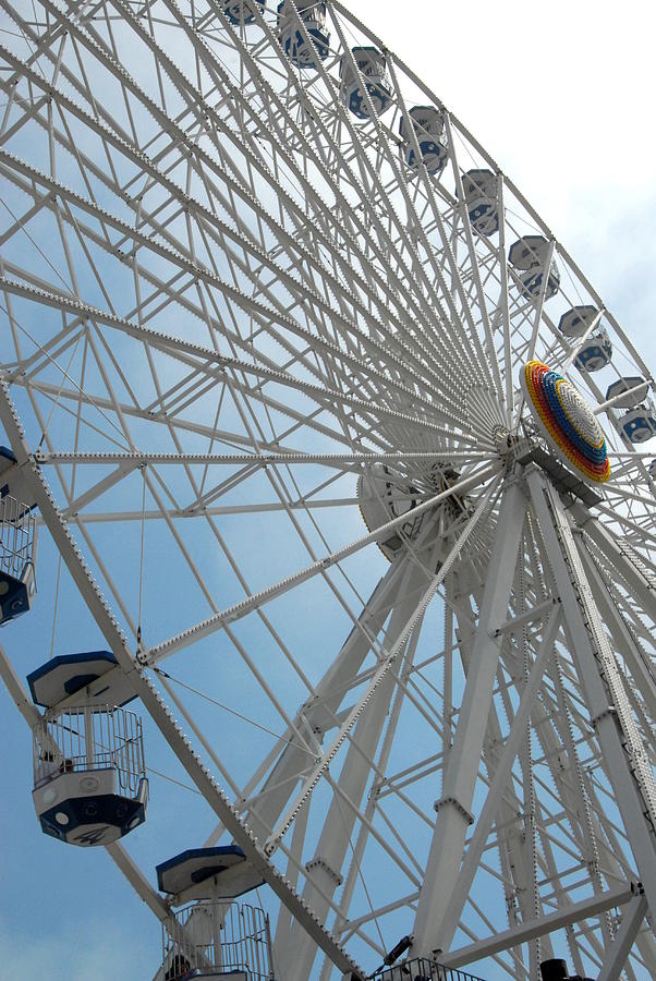 Ferris Wheel Skyward Photograph by Joyce StJames
