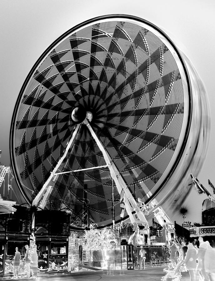 Ferris Wheel X - ray style Photograph by David Lee Thompson