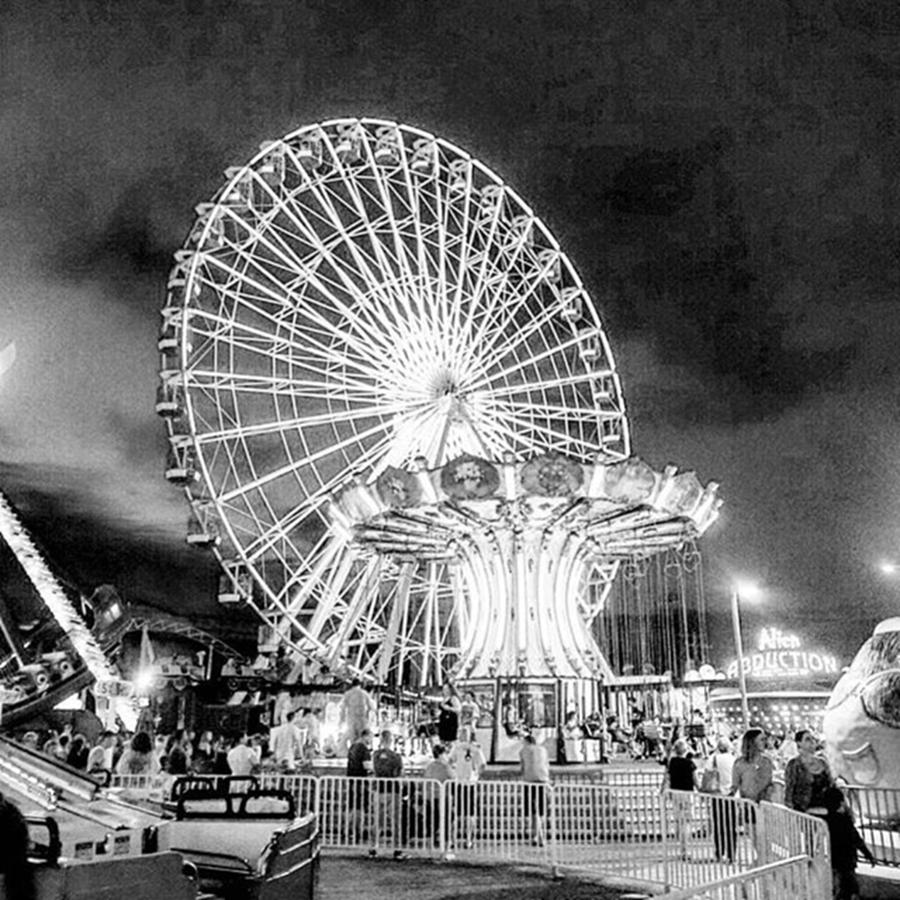 Summer Photograph - Ferris Wheel in Ocean City by Sharon Halteman