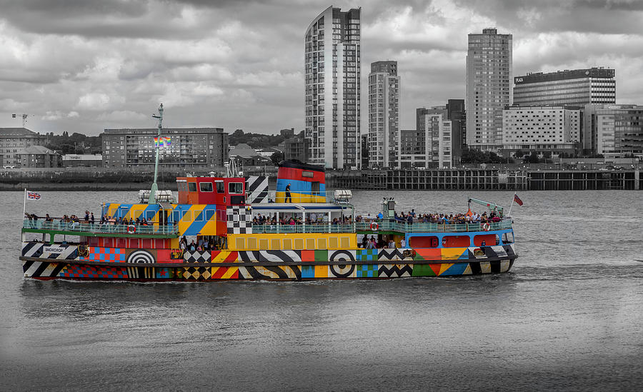Dazzle Ferry Across the Mersey Photograph by Georgia Clare