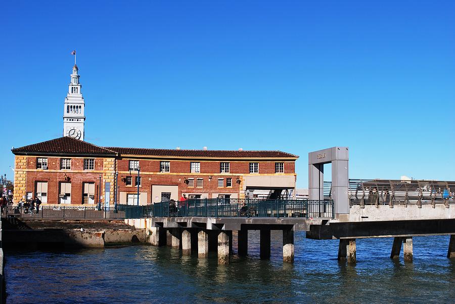 City Photograph - Ferry Building and Pinnacle Building - San Francisco Embarcadero by Matt Quest