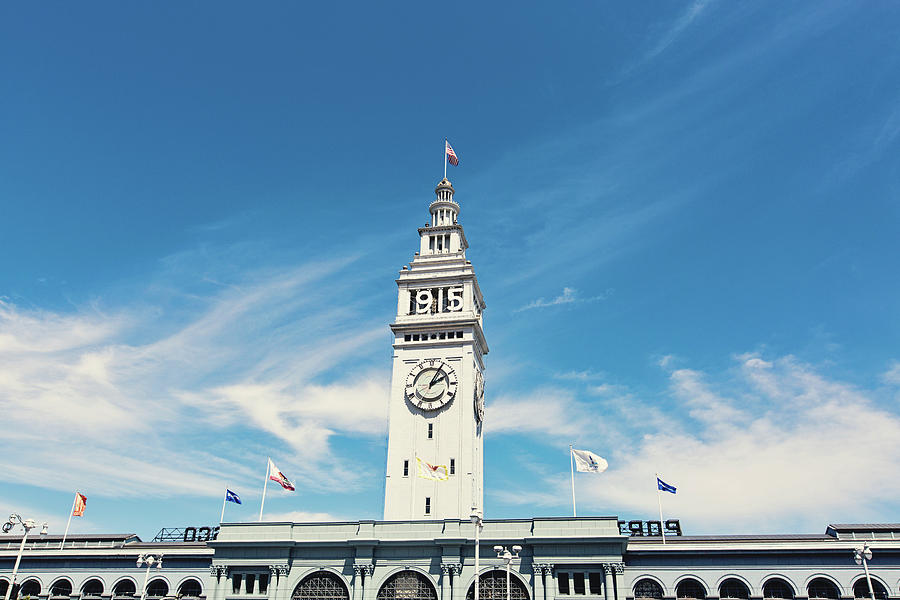 Ferry Building San Francisco 1915 - California Photography Photograph by Melanie Alexandra Price