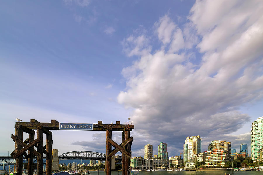 Granville Island Photograph - Ferry Dock at Granville Island in British Columbia by David Gn Granville Island Photograph - Ferry Dock at Granville Island in British Columbia by David Gn