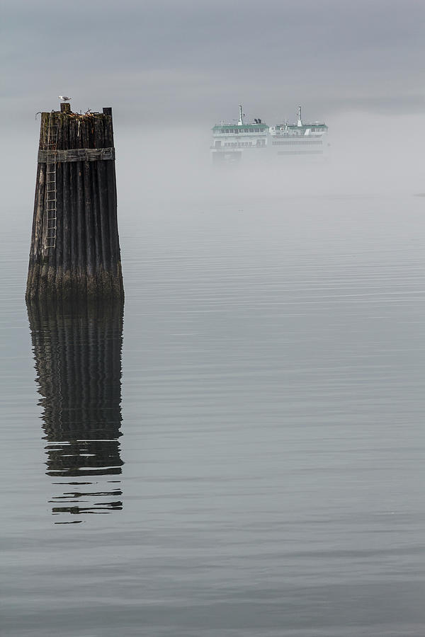 Ferry Hiding in the Fog by Tony Locke Ferry Hiding in the Fog by Tony Locke