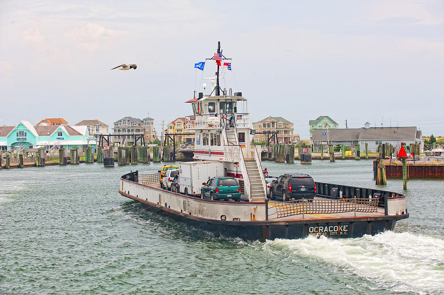 Transportation Photograph - Ferry to Hatteras by Anne Kitzman