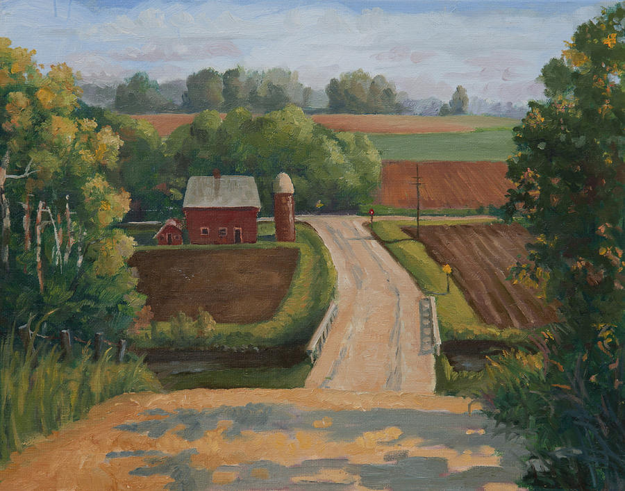Farm Painting - Fertile Farm by Sandra Quintus
