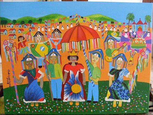 Festa do Divino Painting by Rodrigues Lessa - Fine Art America