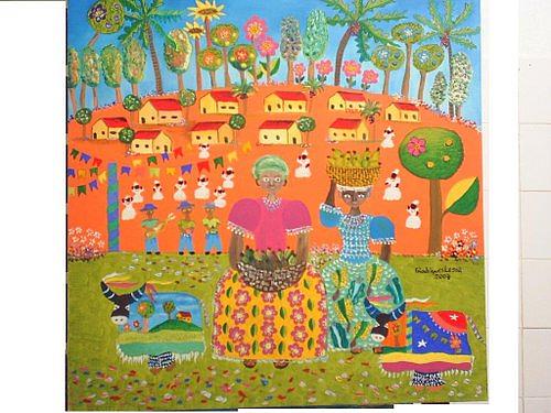 Festa No Morro Painting by Rodrigues Lessa Festa No Morro Painting by Rodrigues Lessa