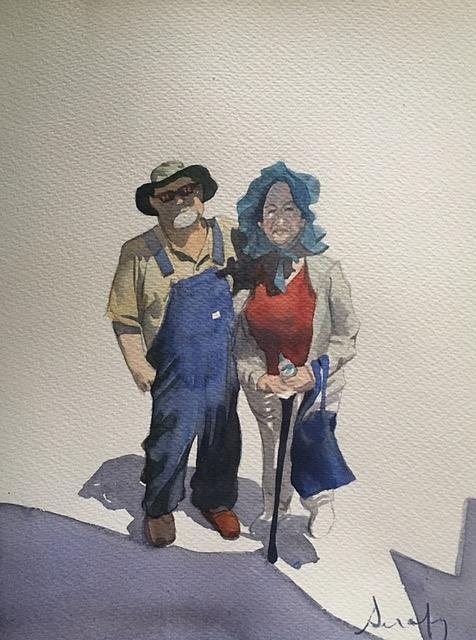 Festival Couple Painting by Scott Serafy