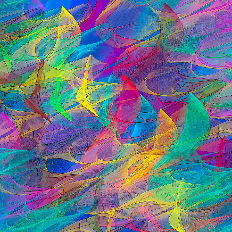Festival of Colors Digital Art by Bee Creek Photography - Tod and Cynthia