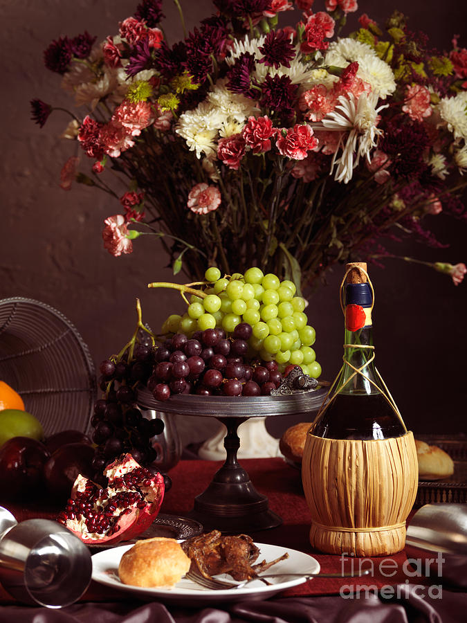Still Life Photograph - Festive Dinner Still Life by Maxim Images Exquisite Prints