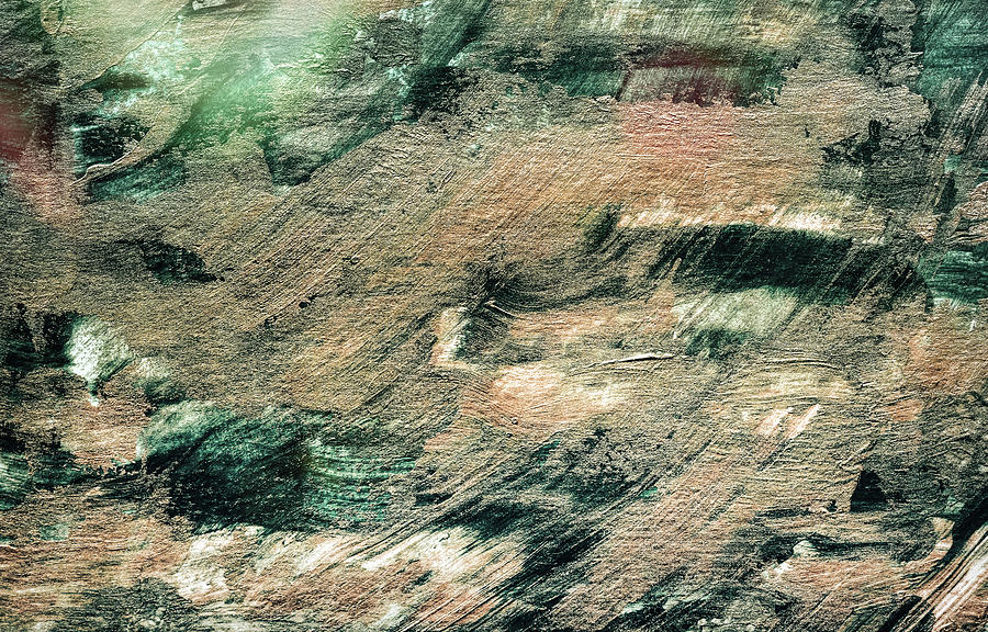  Festive Season 4     #holidays #Christmas #painting #gold #abstract Photograph by Andrea Anderegg
