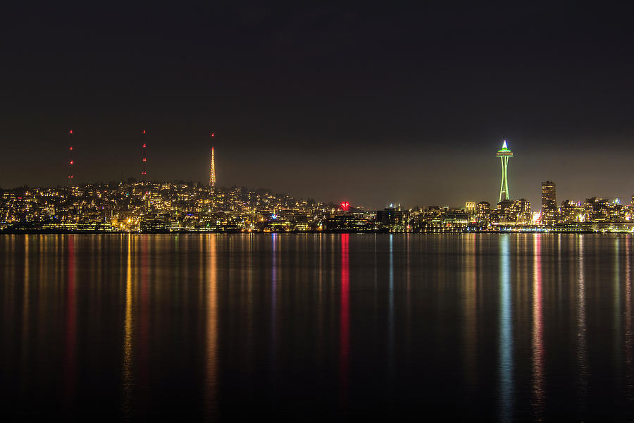 Festive Seattle Reflections Photograph by Matt McDonald