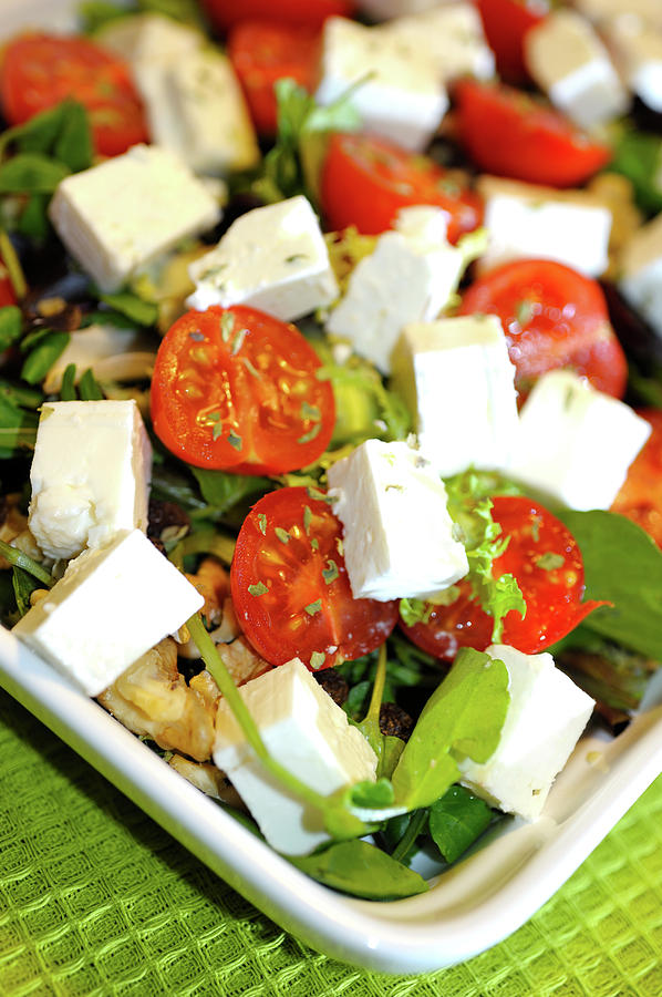 Feta Cheese Salad Photograph by Jean Gill