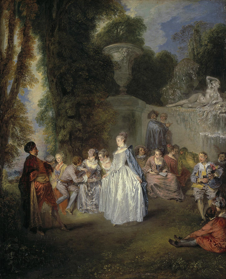 Fetes Venitiennes Painting by Jean-Antoine Watteau - Fine Art America